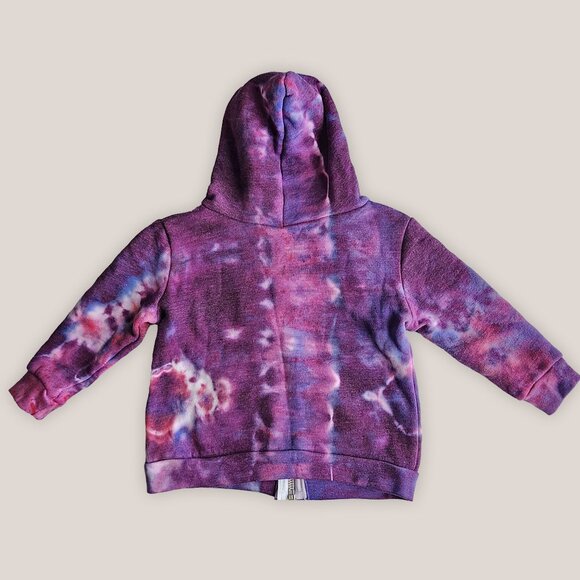 NWT Hawaiian Sunrise Pink Tie Dye Baby Jacket Zip Up w/ Fleece Interior - Picture 2 of 5
